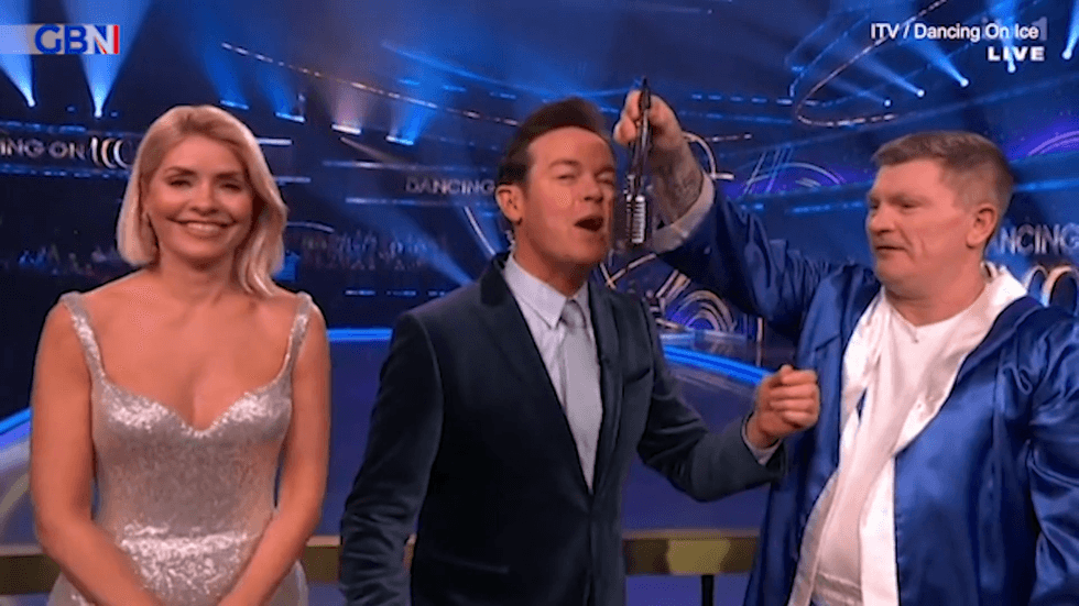 Holly Willoughby, Stephen Mulhern and Ricky Hatton