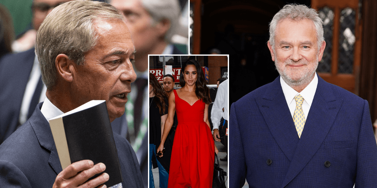 Hugh Bonneville calls Meghan Markle rumours ‘genius marketing’ before suggesting Nigel Farage