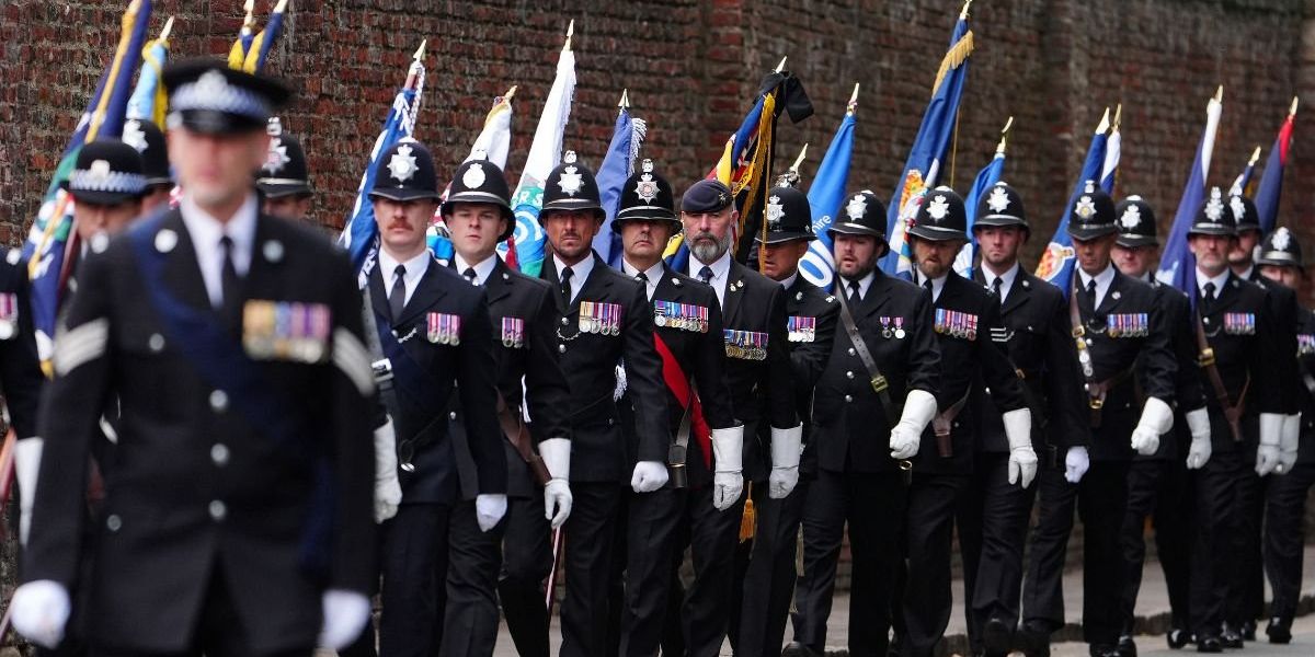 Hundreds of mourners pay their respects in Redcar at funeral of PC Tom Clough