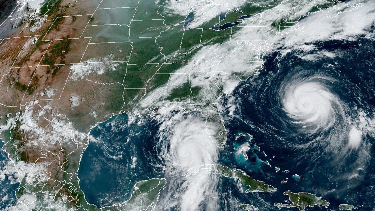 Hurricane Idalia seen from space