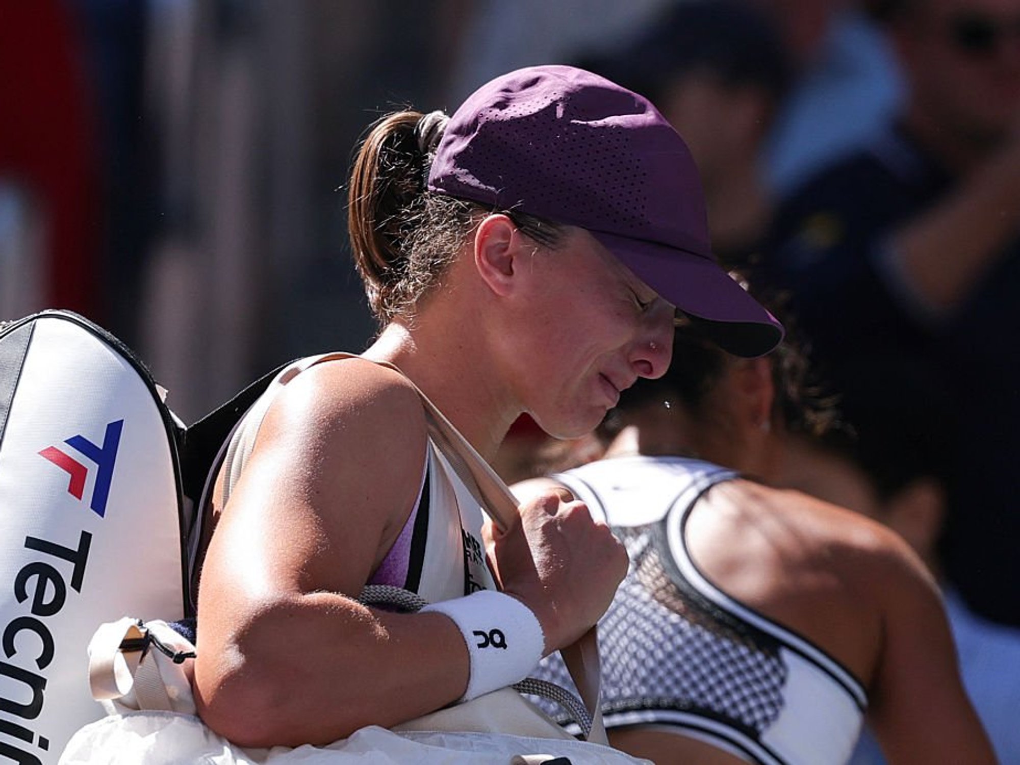 Iga Swiatek left the US Open court in floods of tears