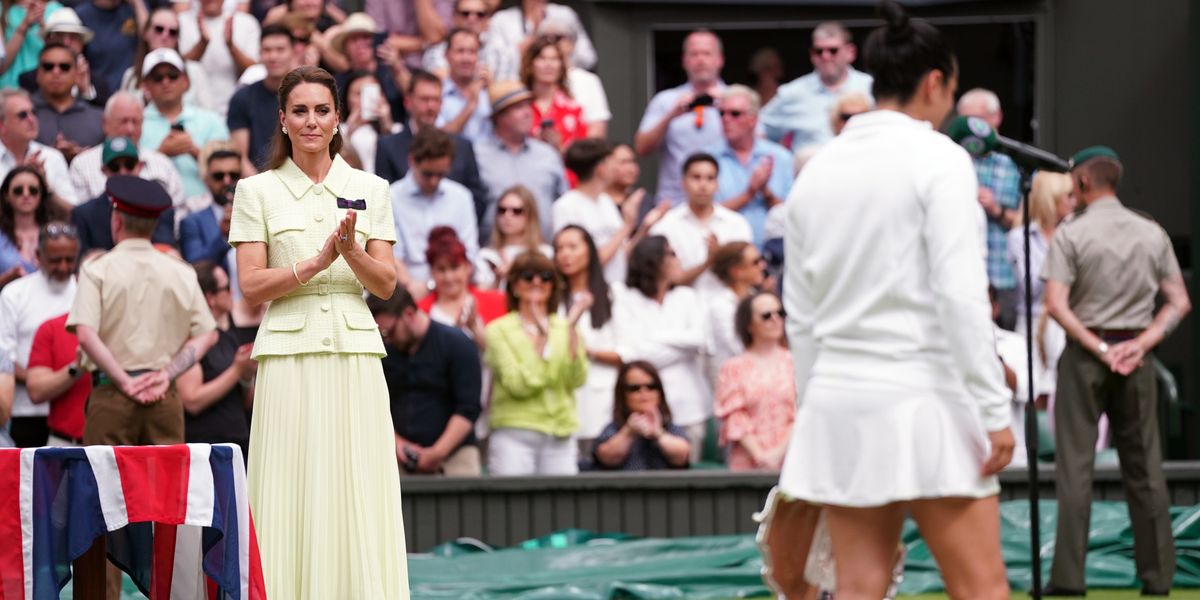 Princess Kate appeared to be on the brink of tears moments before awarding Wimbledon trophy