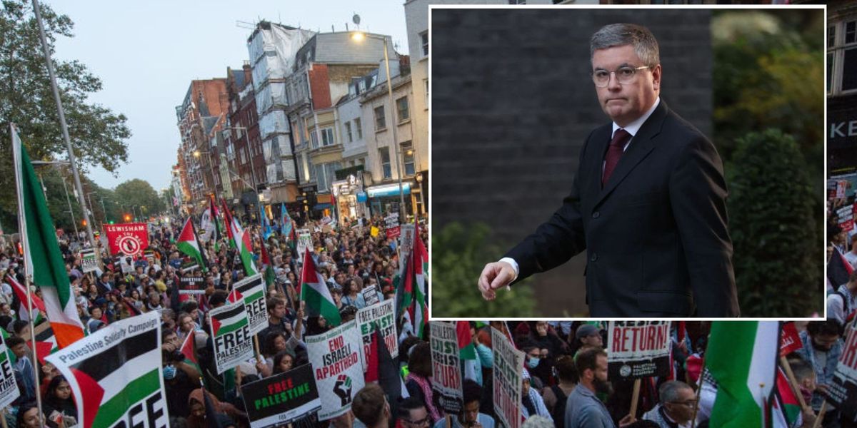 Pro-Hamas protests 'are criminal': Robert Buckland calls on police to 'enforce the law' as UK demos planned
