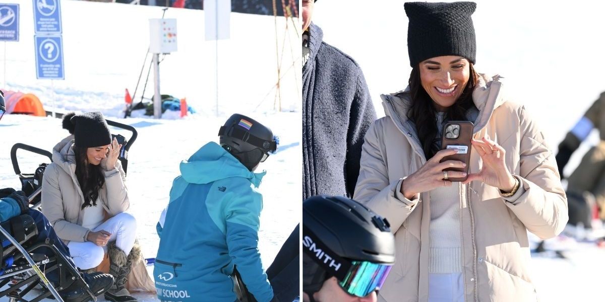 Meghan Markle in stitches as she snaps photos of Prince Harry looking frightened ahead of sit-skiing
