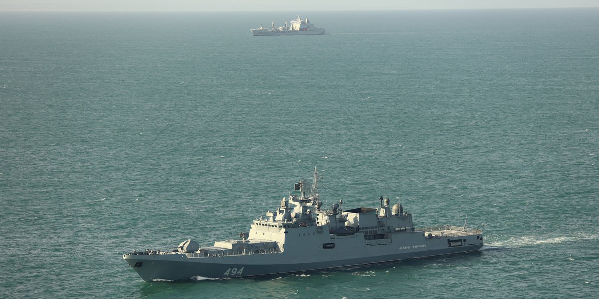 Russian warship monitored for entire MONTH by Royal Navy