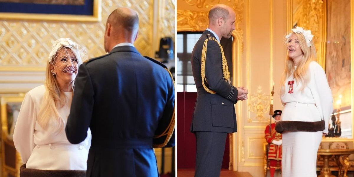 Prince William bestows MBE on Ellie Goulding 15 years after she performed at his wedding to Catherine