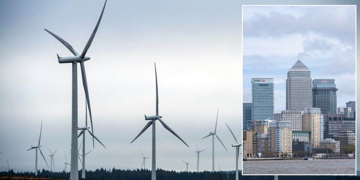 Britain's largest onshore windfarm to erect giant 800ft turbines - taller than London's Canary Wharf
