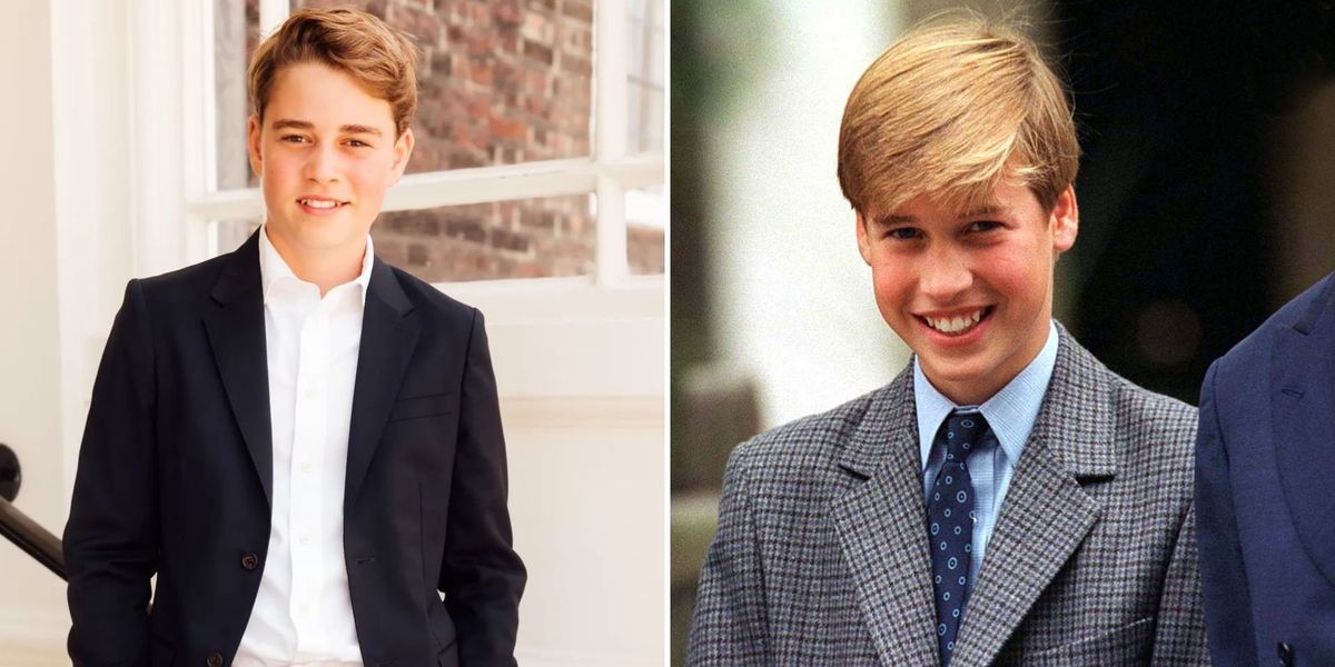 Prince George branded the spitting image of Prince William in latest birthday portrait