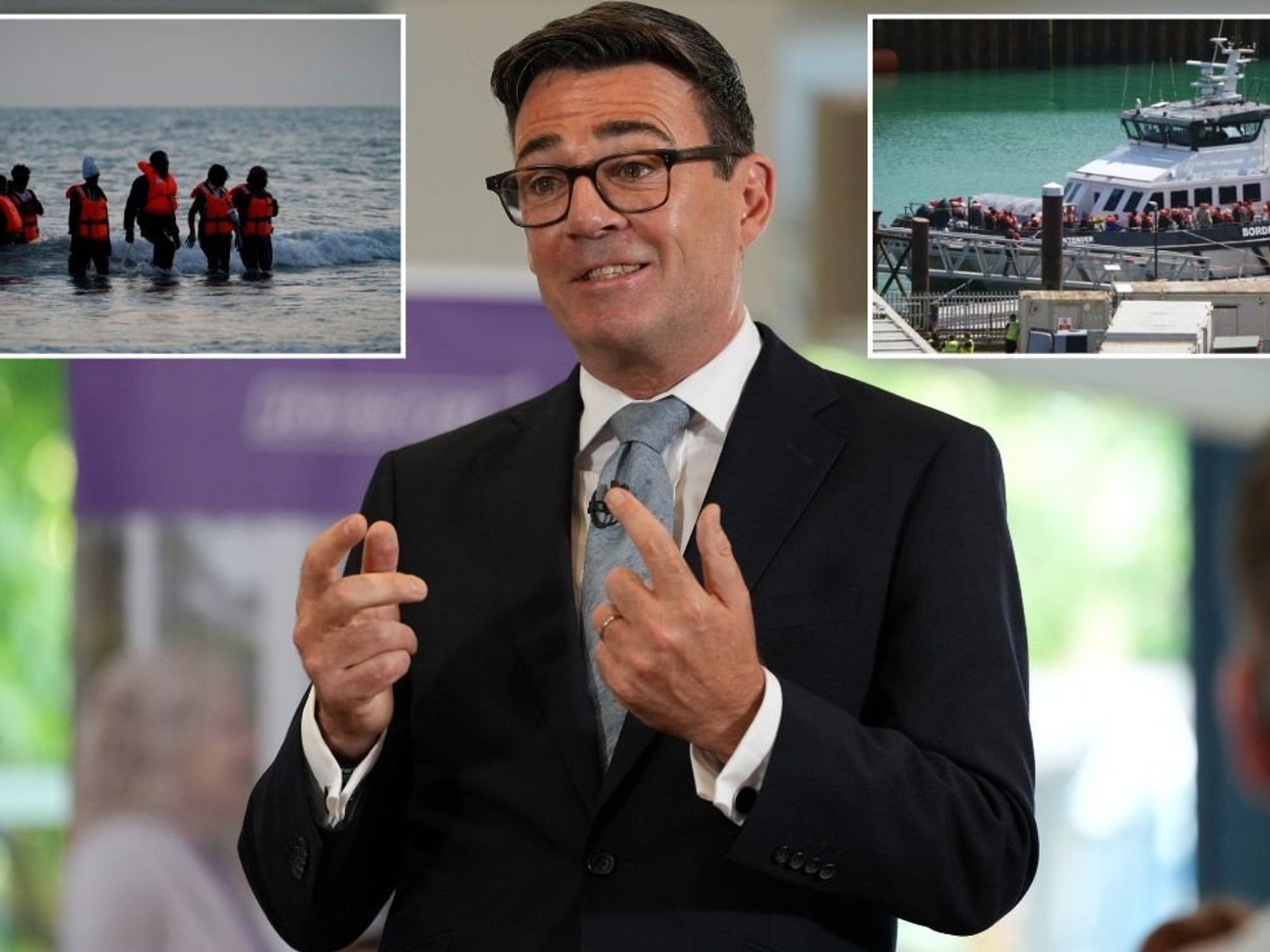 Andy Burnham hails migrant crisis 'progress' despite PM breaking dire 2026 small boat record