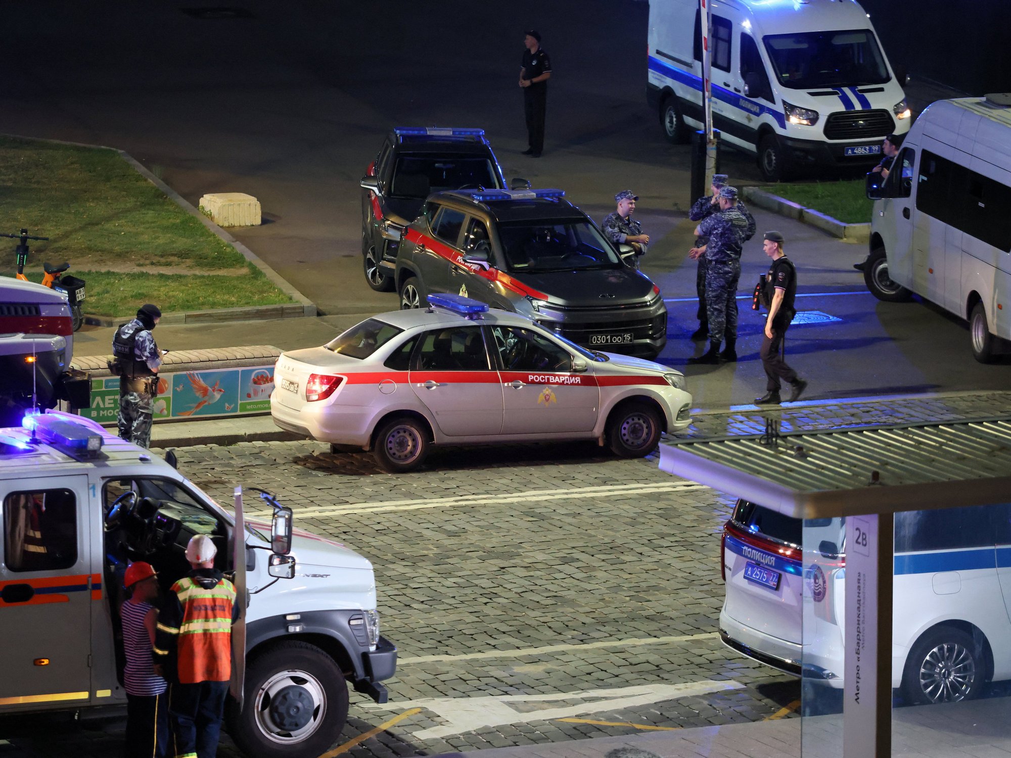 Three people dead and 15 injured after explosion rips through Moscow restaurant 'hired out for Co...