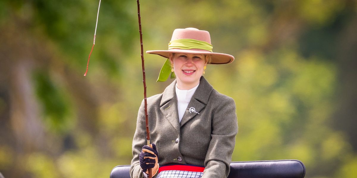 Lady Louise Windsor is supported by her boyfriend Felix da Silva-Clamp during carriage driving competition