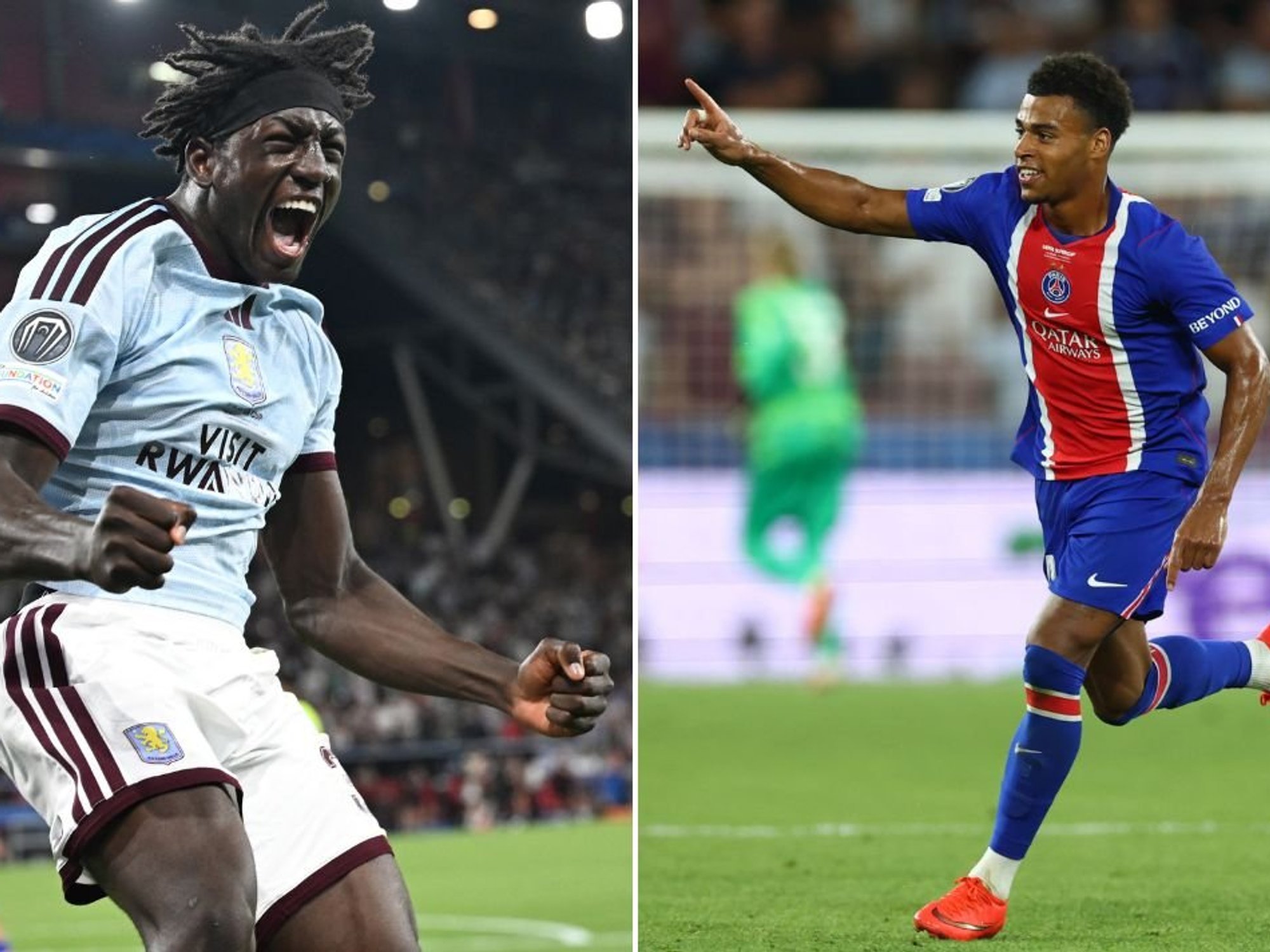 PSG win UEFA Super Cup despite teenager's goalscoring debut for Aston Villa