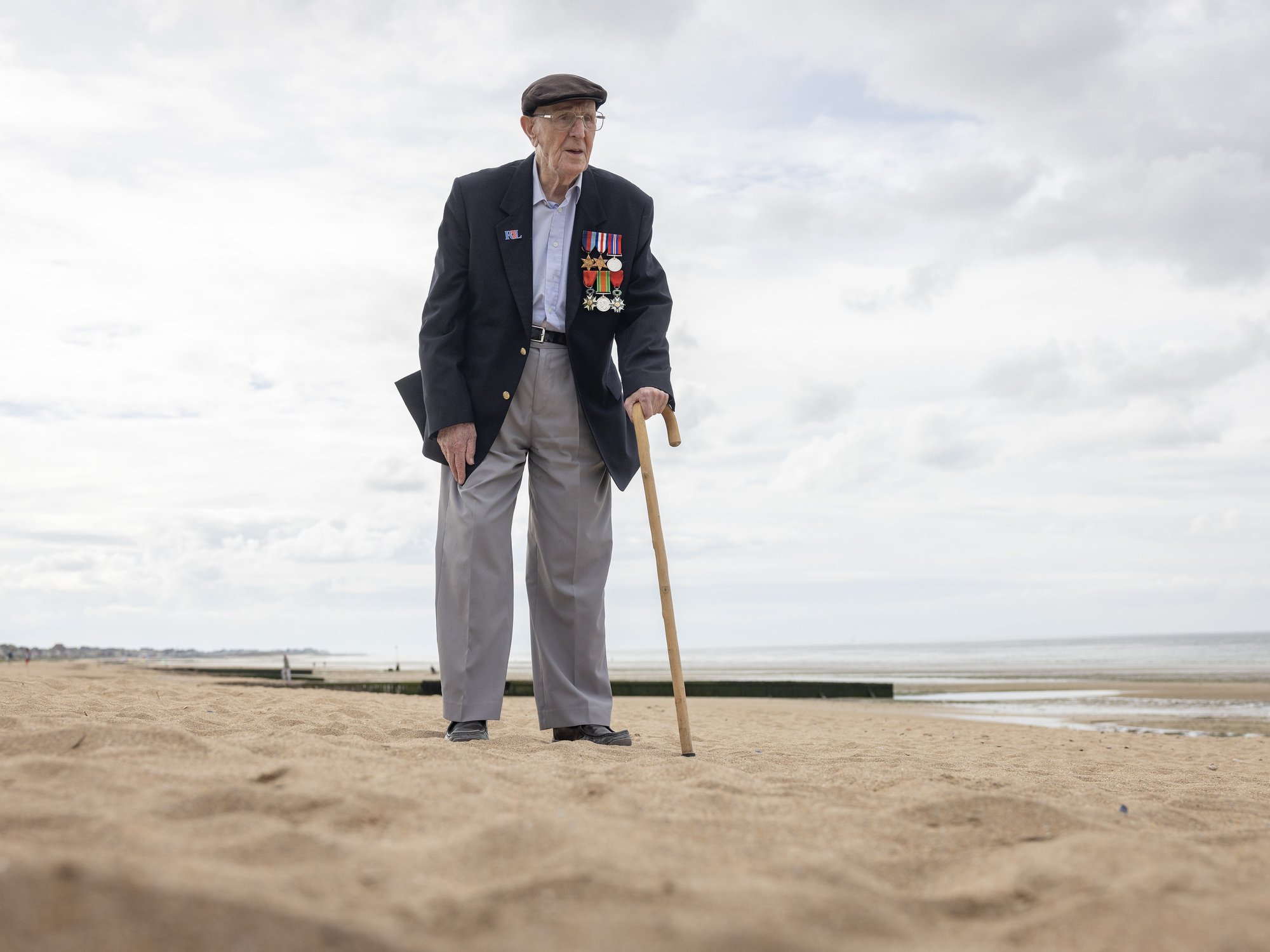 One of Britain's last remaining D-Day veterans honoured with special party ahead of VJ Day