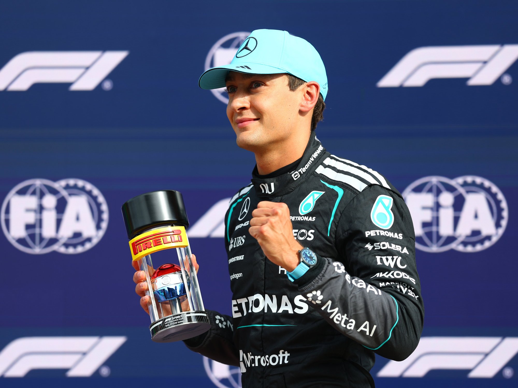 George Russell wins Dutch GP Sprint to close down Kimi Antonelli gap in potential title battle