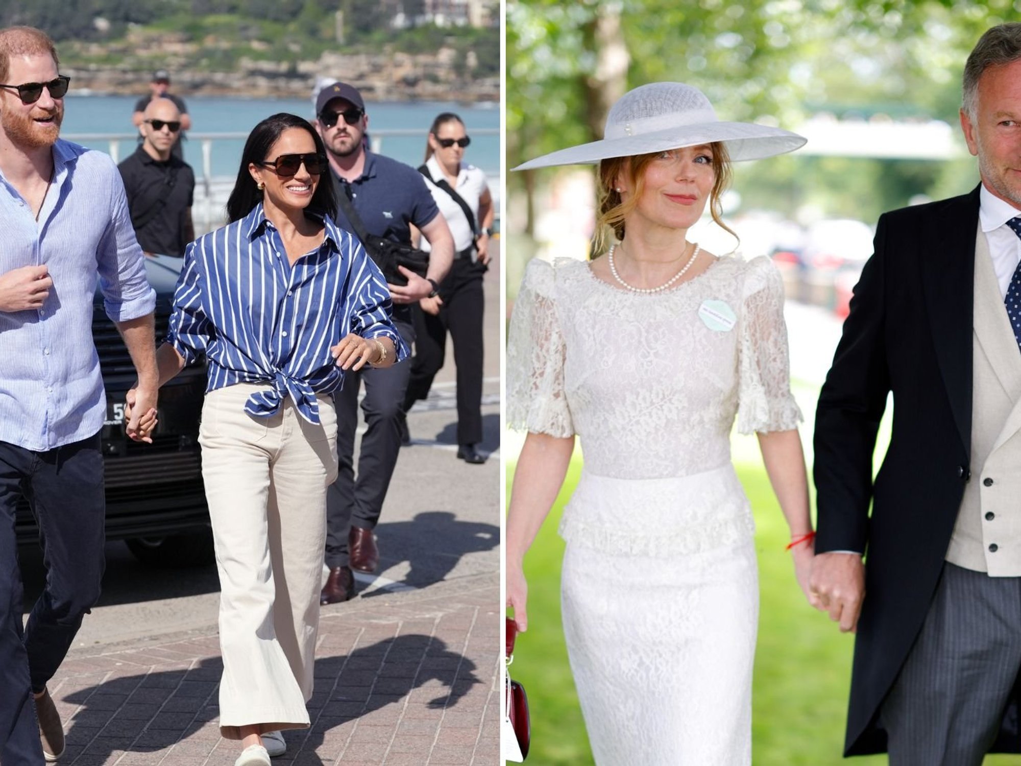 Harry and Meghan issue furious denial over ‘secret lunch’ with Geri and Christian Horner ahead of...