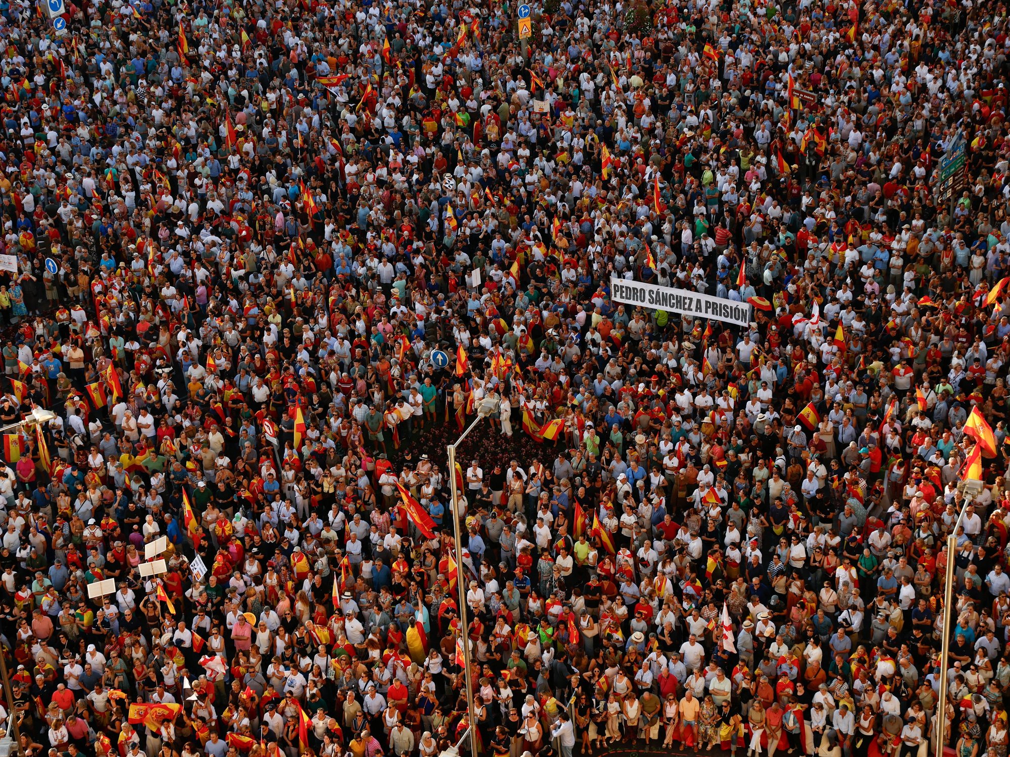 Thousands of Spanish protesters spill onto streets amid fury at Pedro Sanchez's handling of Ceuta...