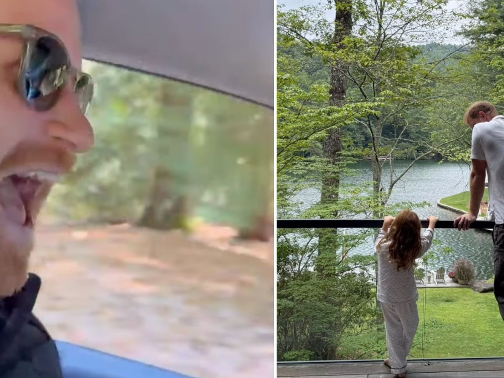 Harry captured behind the wheel and as 'full-time dad' as Meghan celebrates prince's 42nd birthday