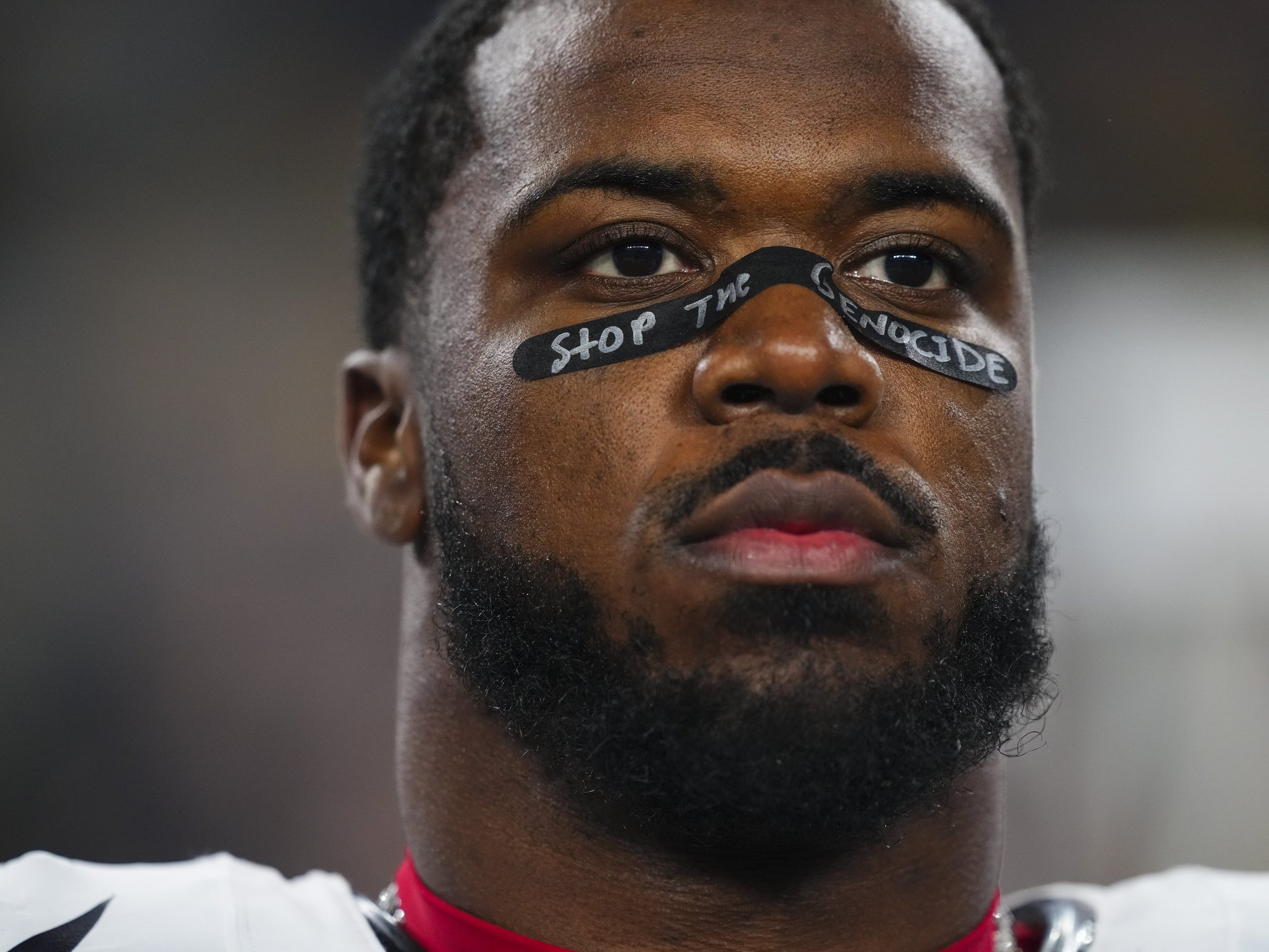 NFL star Azeez Al-Shaair facing punishment after wearing pro-Palestine message for a second time