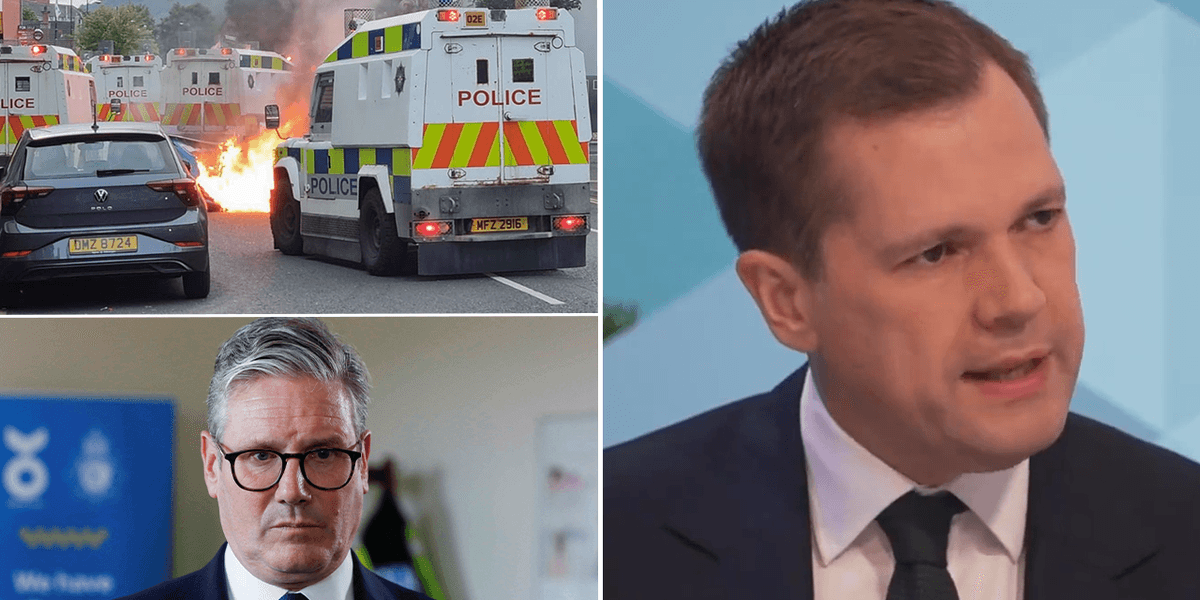Starmer told to cancel holiday by Jenrick as riots grip country: ‘Parts of Britain are burning!’