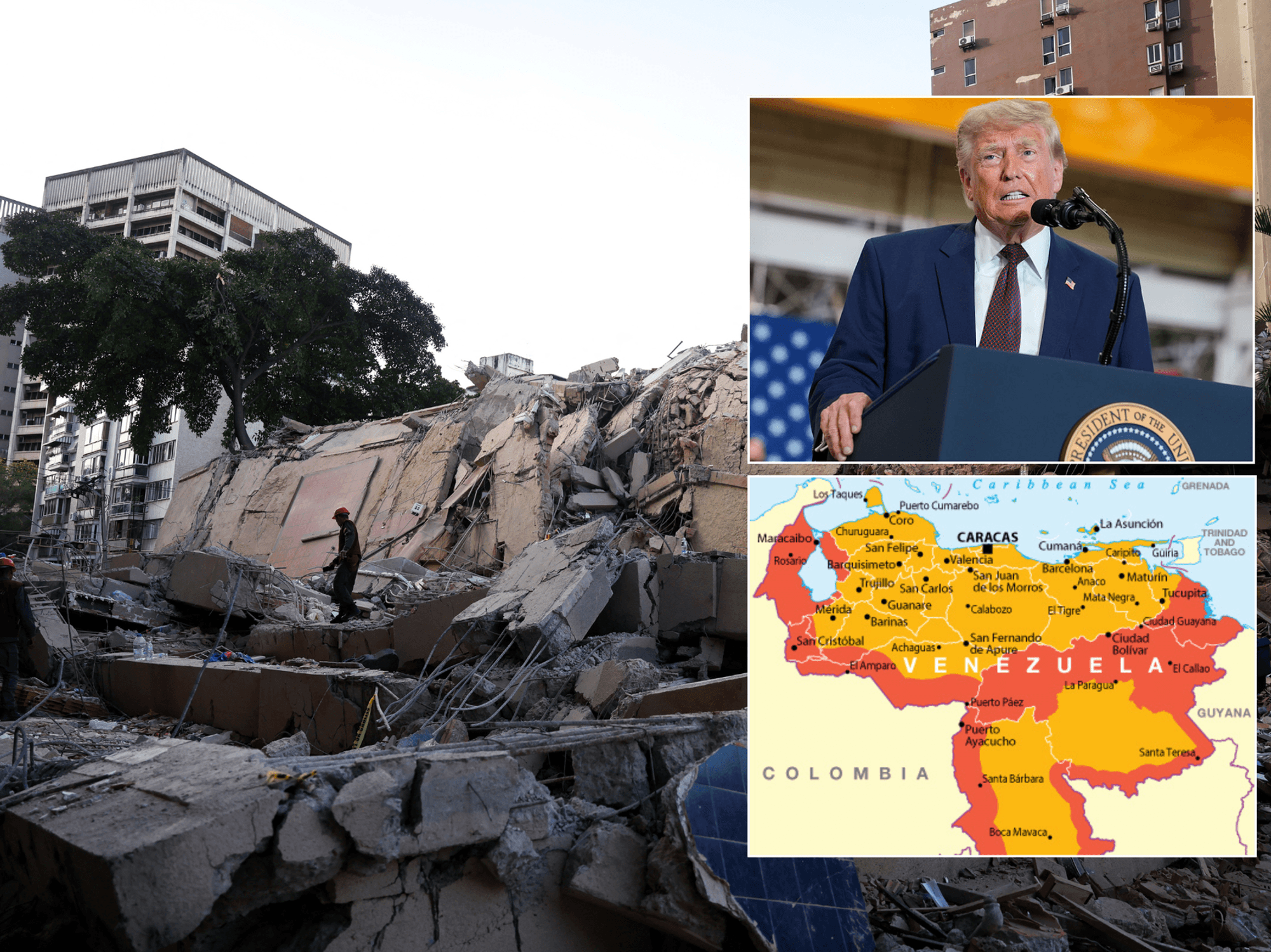 Donald Trump rushes to help 'new friends' Venezuela as Britons issued urgent update amid state of...