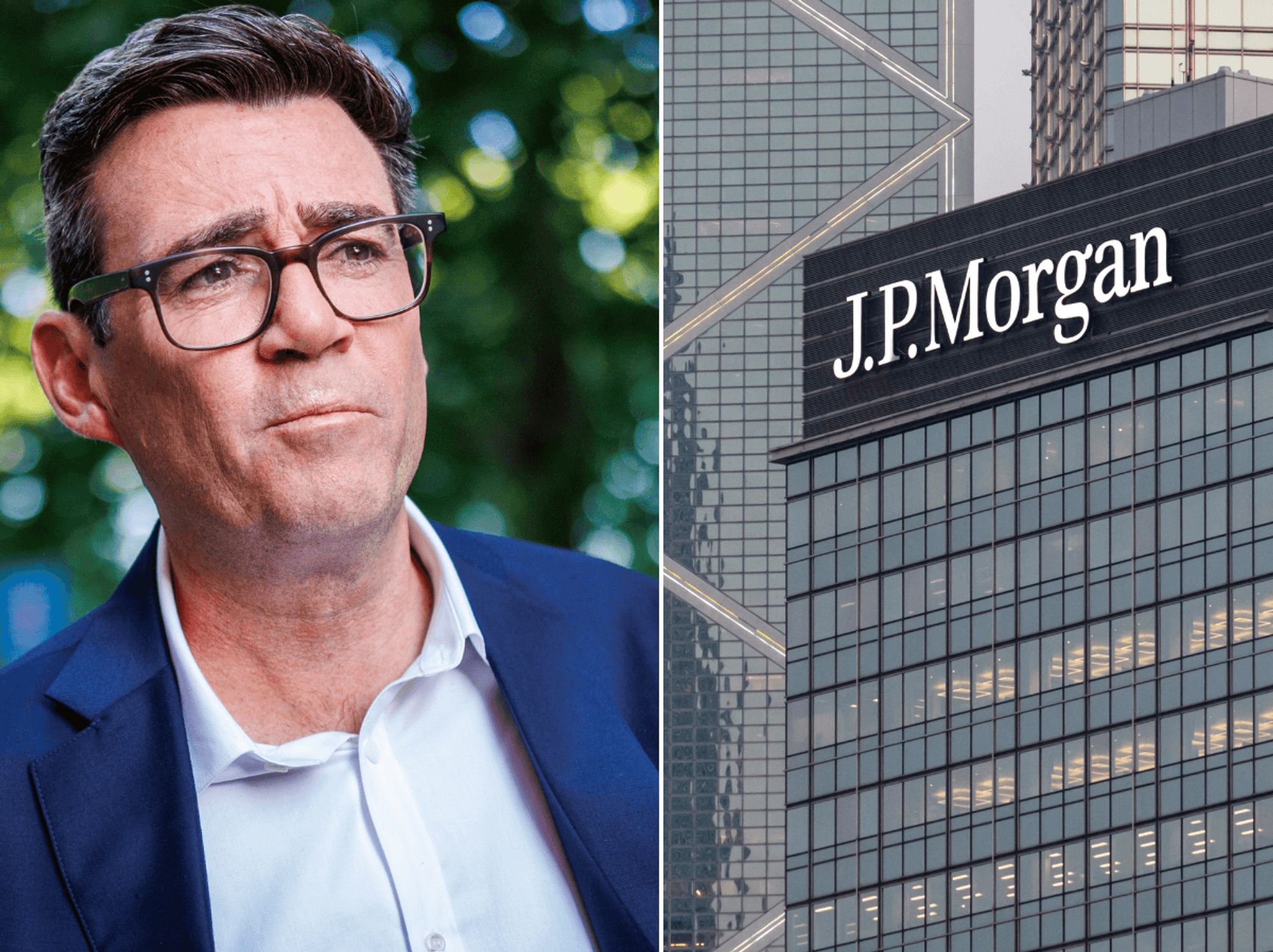JPMorgan opens door to scrapping £3billion investment in Britain in major tax warning to Andy Burnham