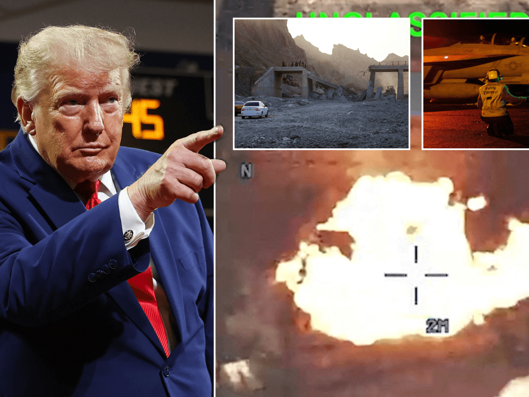 Donald Trump orders military to 'open the gates of hell' as three allies fall into Iran's firing line