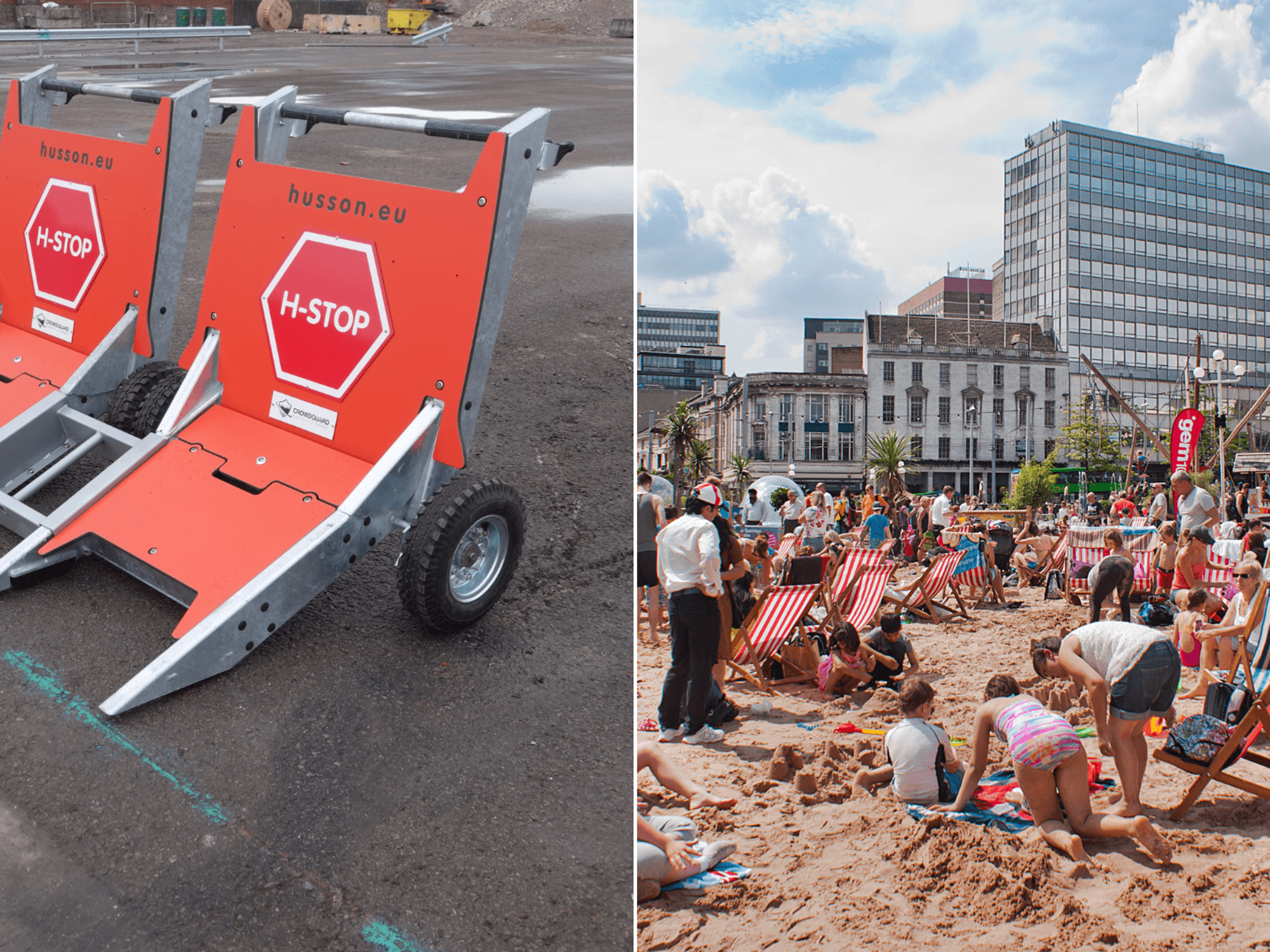 Nottingham erects vehicle barriers to stop terrorist attacks at summer family event