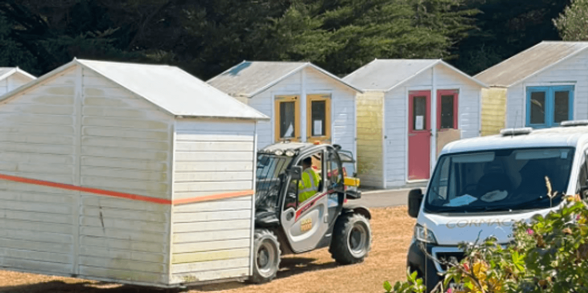 Council's £125,000 beach huts removed after sitting unused for eight years