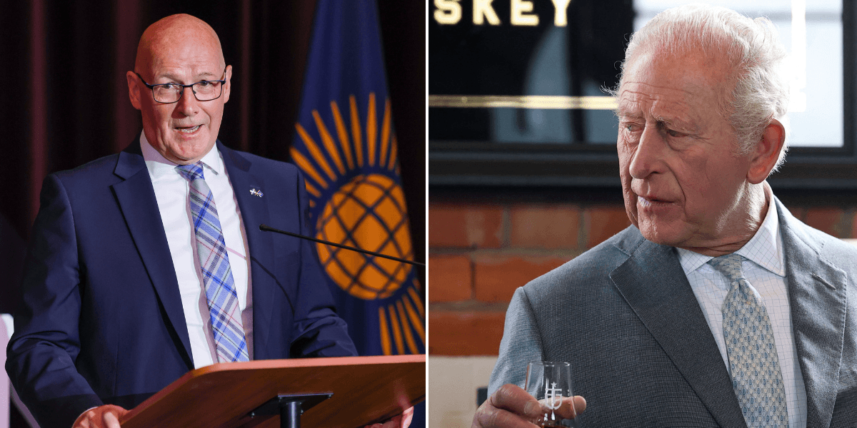 John Swinney finally admits King Charles secured whisky tariff victory after being mocked for taking credit