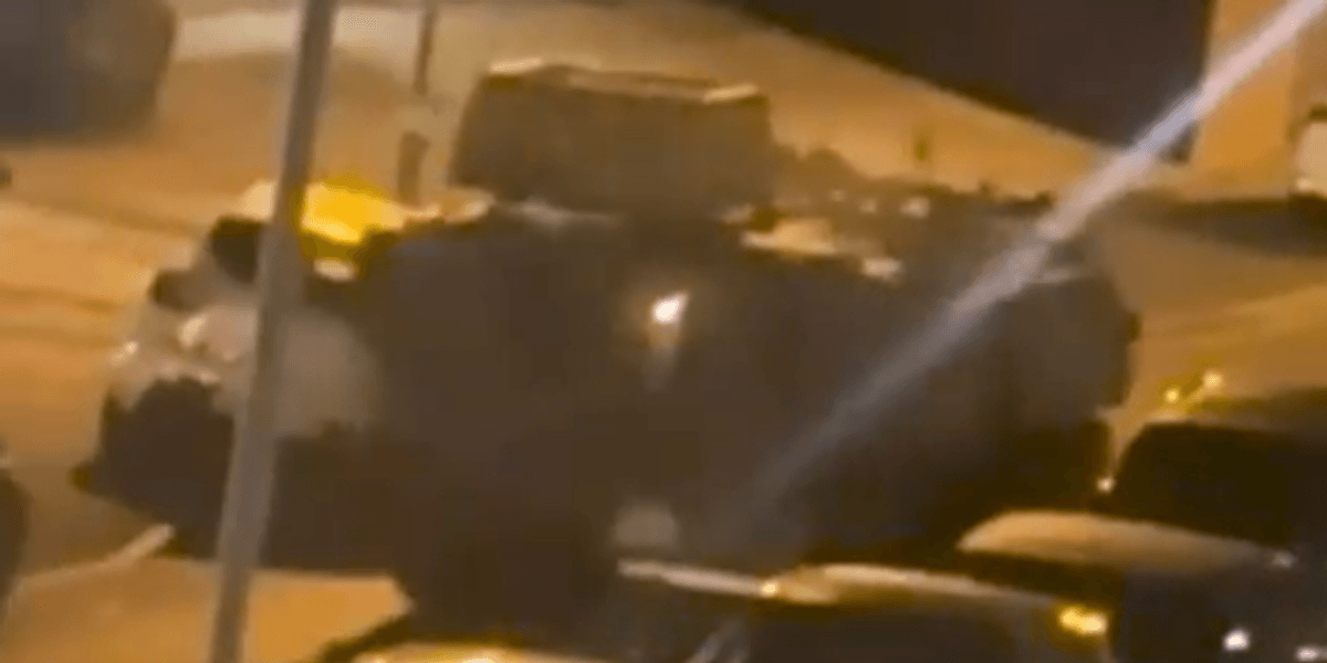 Drunk British soldiers smash through parked cars in £100k rampage with 'stolen' 15-tonne tank