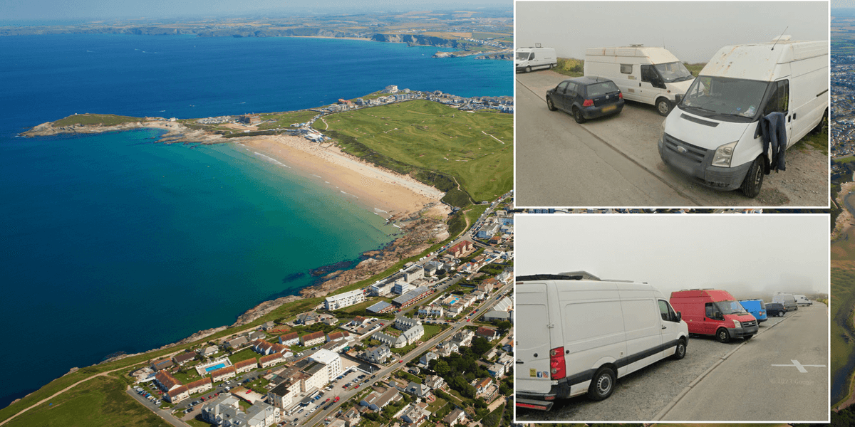 Nomadic 'van-lifers' clash with residents as scenic British coastline home to stunning homes overrun