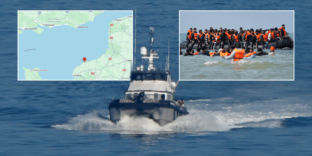 Migrant boat launches from furthest point EVER in attempt to cross Channel as Border Force rushes to intercept