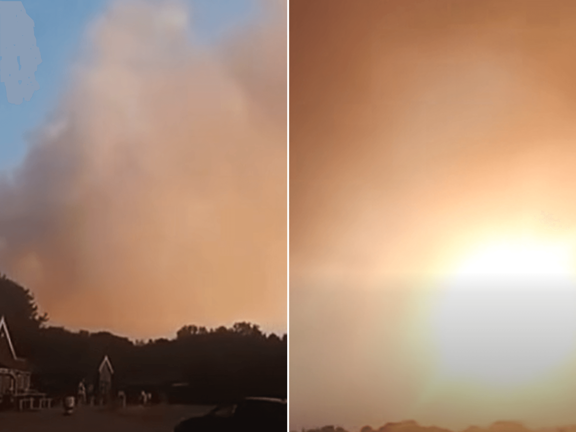Hundreds of Britons prepared to evacuate as huge wildfire races towards Suffolk holiday park