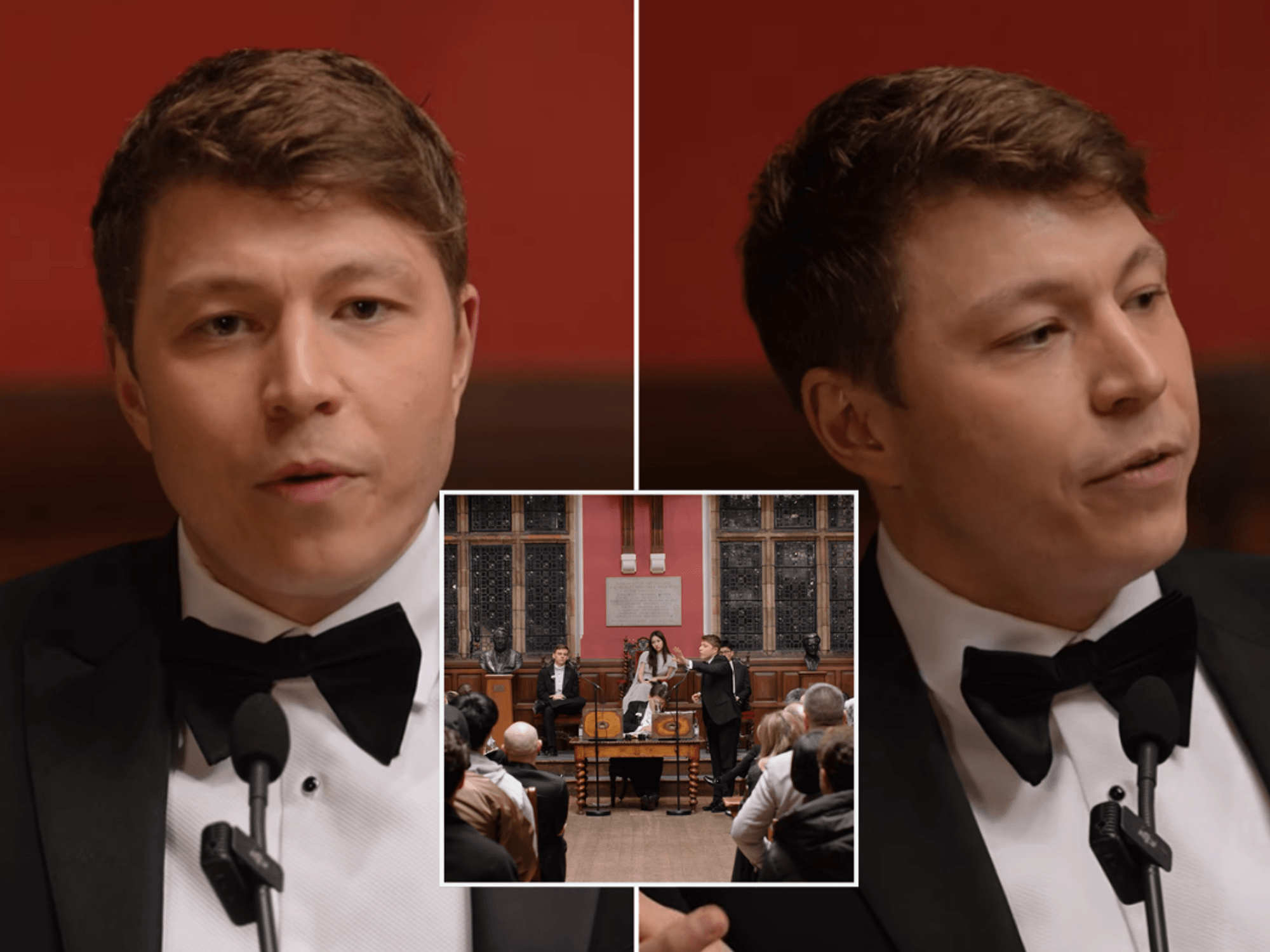 Patrick Christys launches passionate defence of England flag in fiery Oxford Union showdown: 'Our...