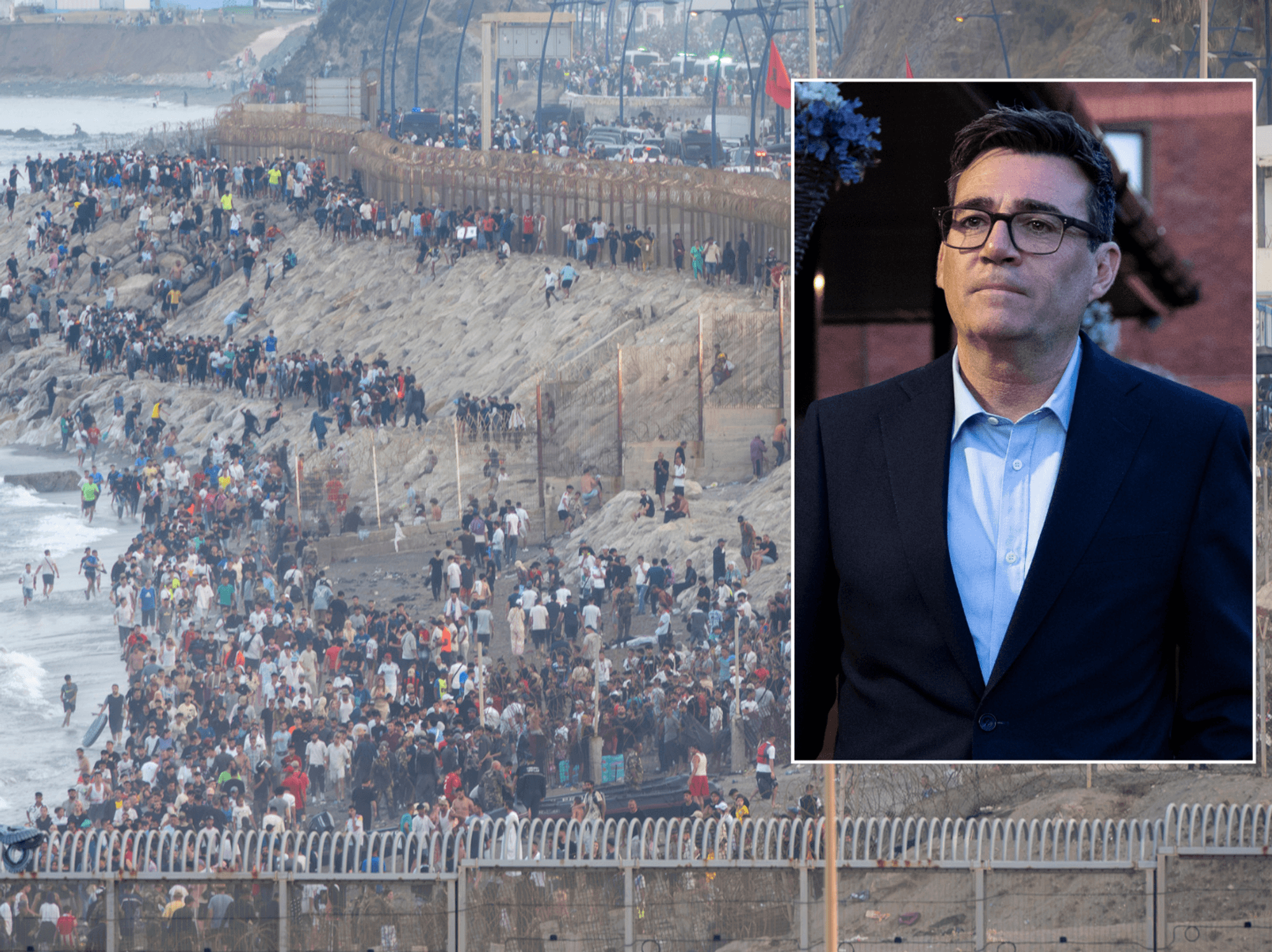 Andy Burnham told to set out immigration plan IMMEDIATELY as PM reacts to ‘concerning’ Ceuta migr...