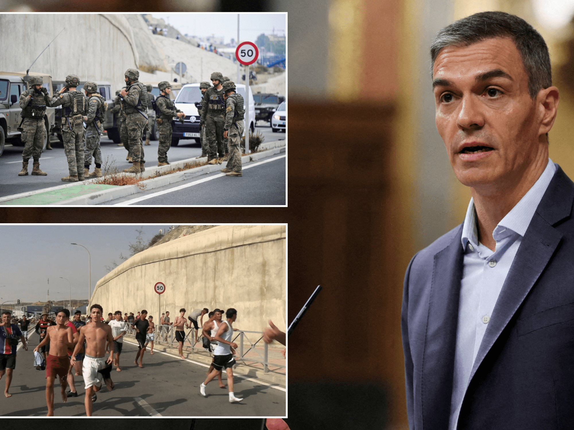 Spain's socialist leader refuses to take responsibility for African migrant 'invasion' of Ceuta