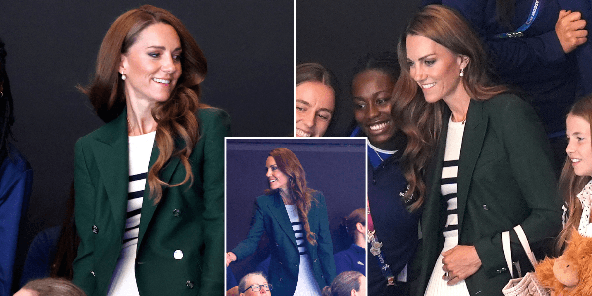 Catherine debuts £5,500 designer look for Commonwealth Games outing with George Charlotte and Louis