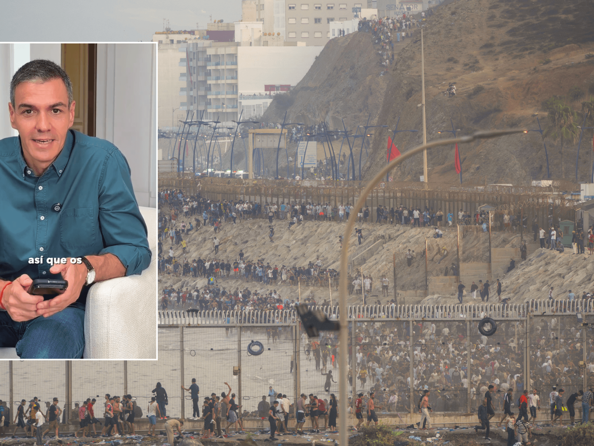 Spain’s socialist leader posts ‘soundtrack of my summer’ Instagram reel while migrants invade country