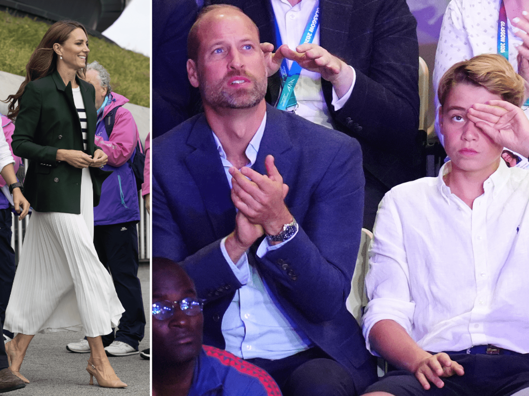 Prince George says 'no' when asked about watching William and Catherine on tandem bike