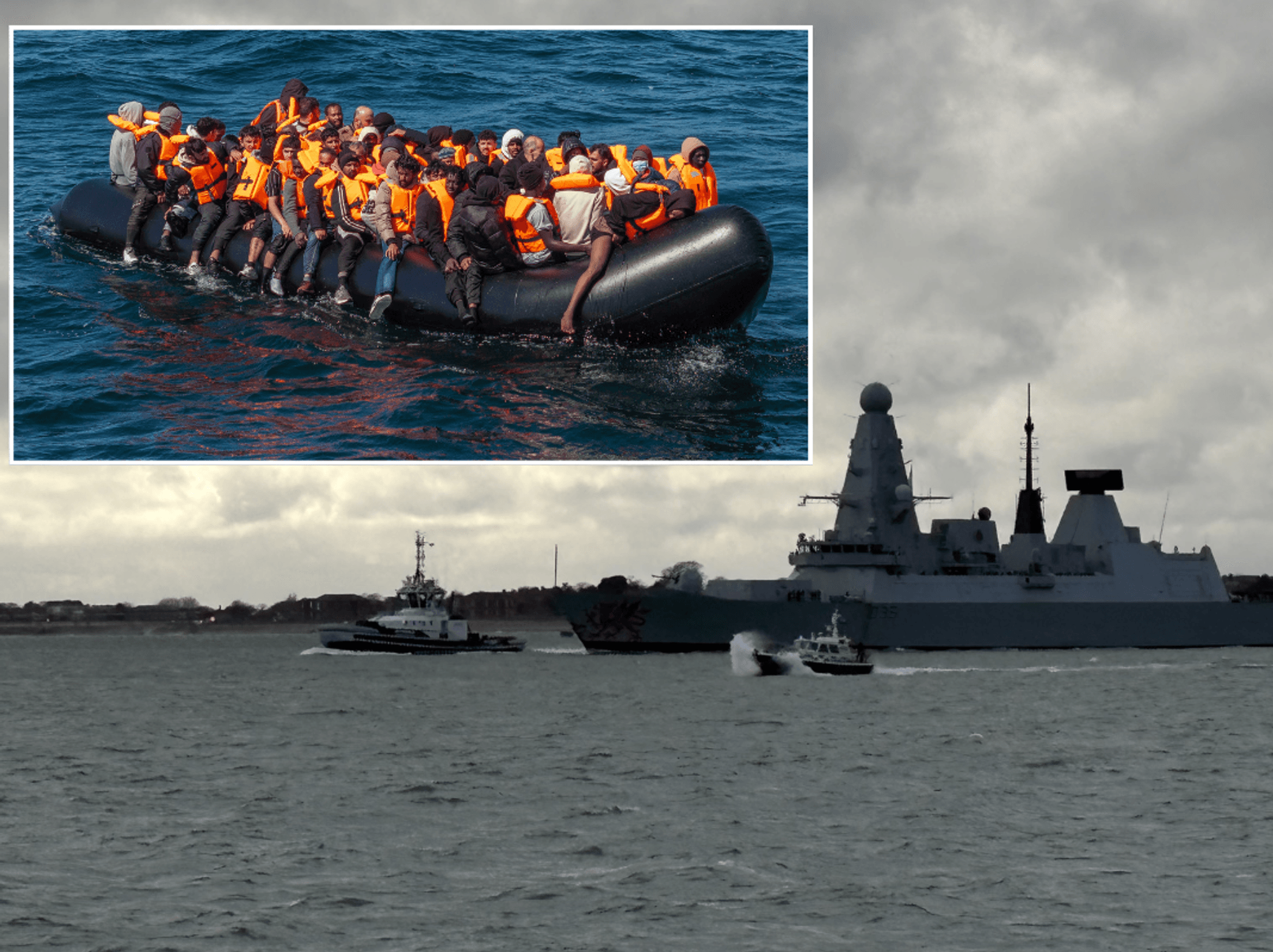 Reform UK will launch 'largest military operation since WW2' to end small boat crossings if party...