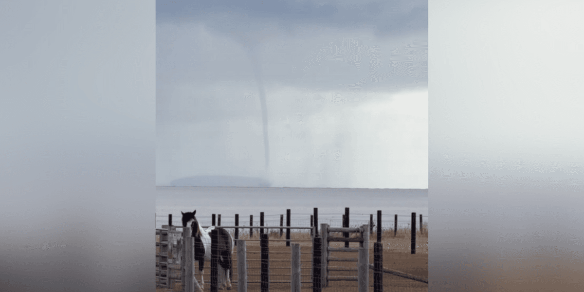Man 'amazed' after capturing mysterious 'wispy' weather phenomenon off British coast