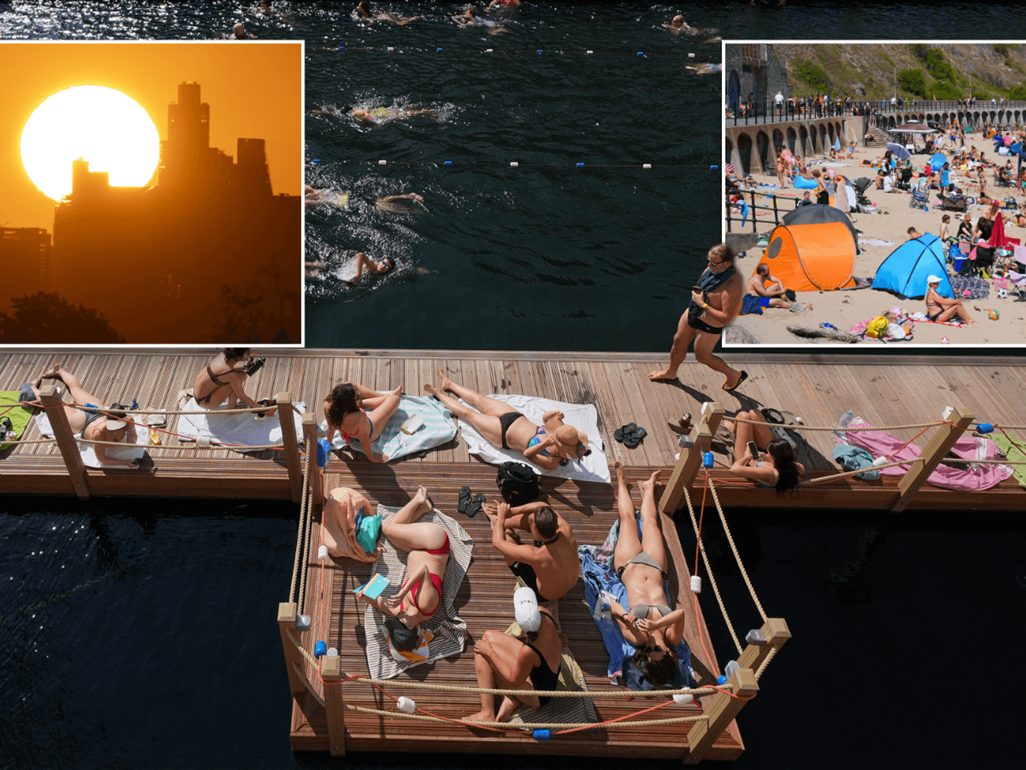 Met Office considers issuing red 'extreme heat warning' across Britain while nation enjoys 'incre...