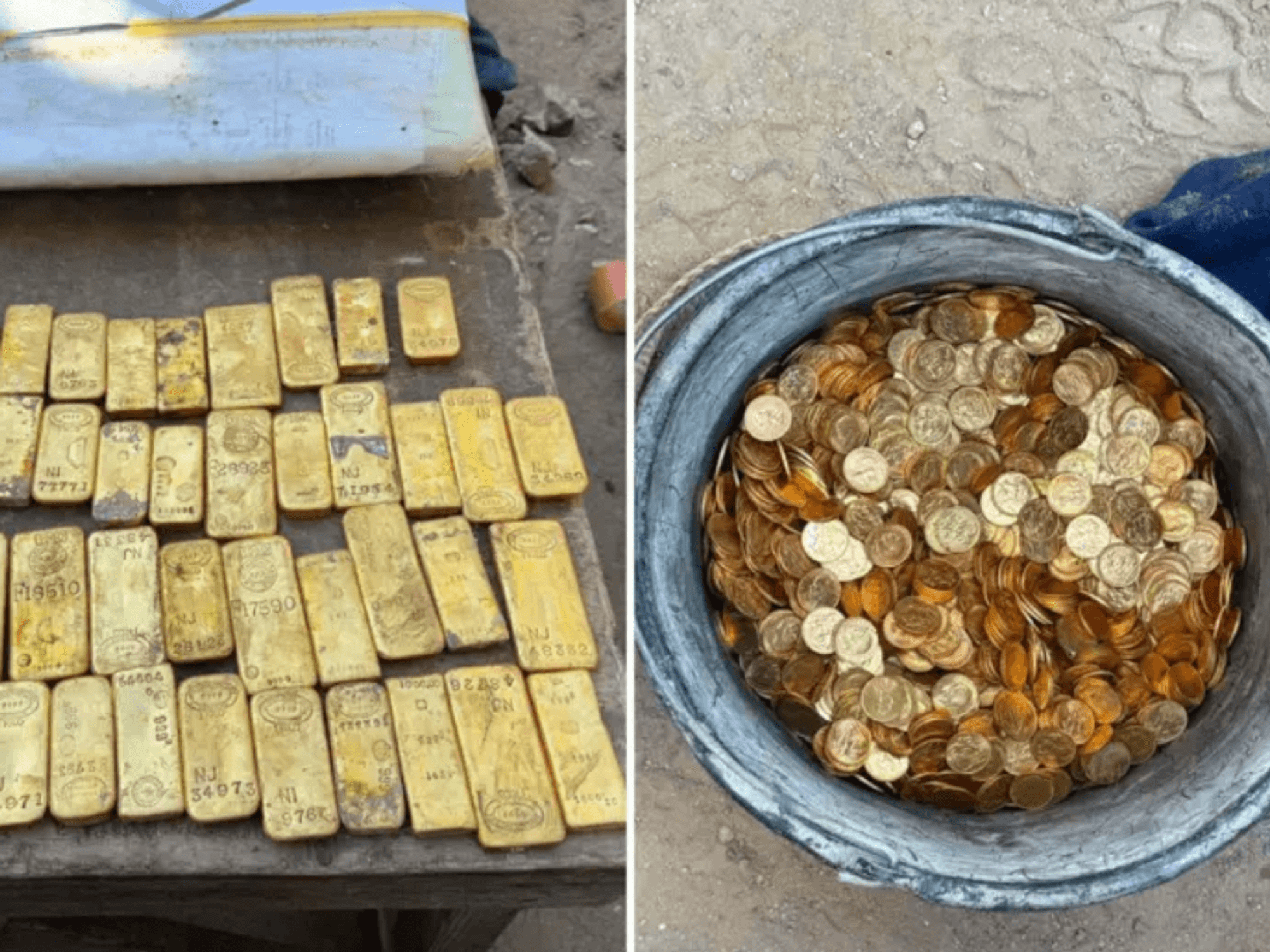 Builders renovating house unearth £7.5million worth of gold and coins sealed in walls