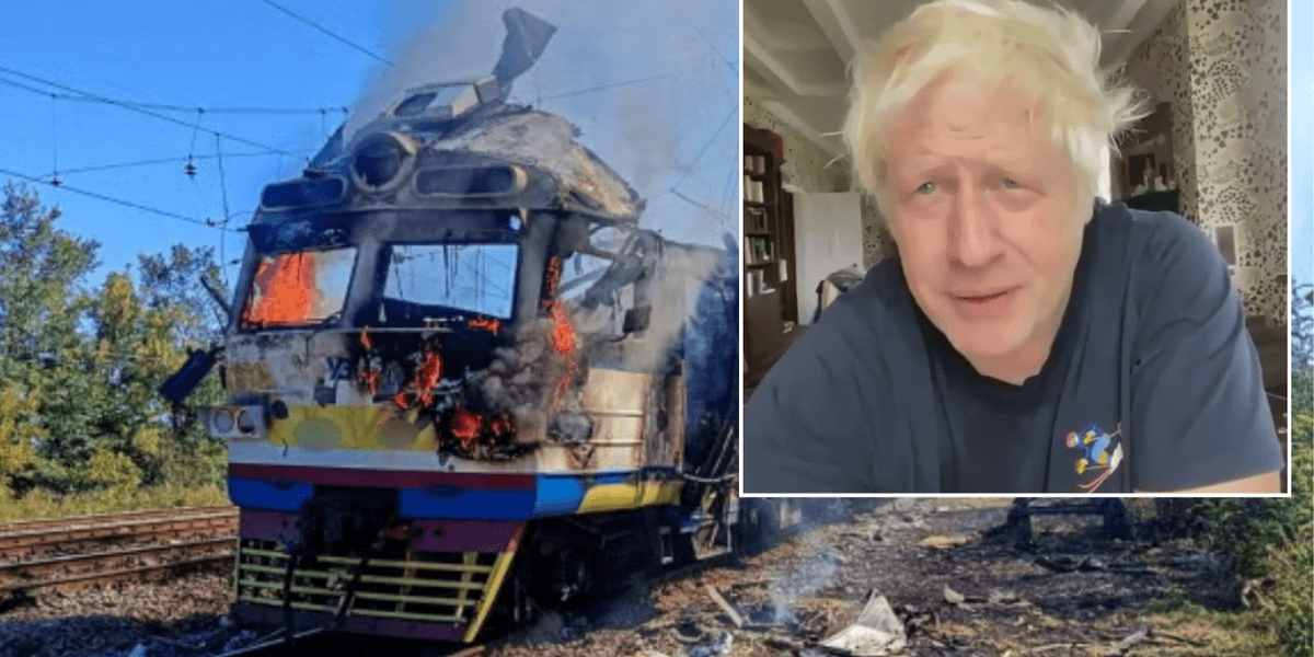 Boris Johnson accuses Vladimir Putin of ‘terrorist-style’ attacks after escaping Russian strike