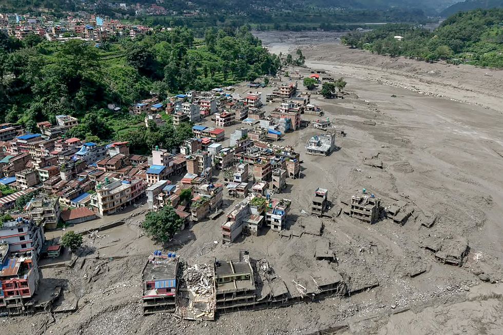 Impact of flash floods in Nepal