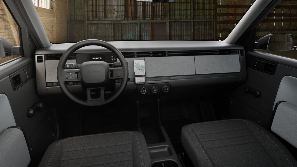 Interior of the Slate Truck
