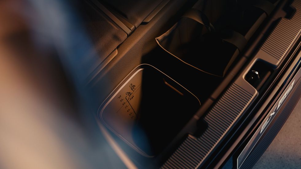 Interior of the Volvo EX60