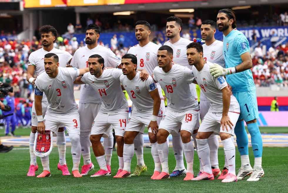 Iran's football team played in Los Angeles against Belgium on Sunday