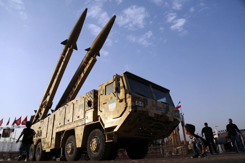 Iranian missile launcher