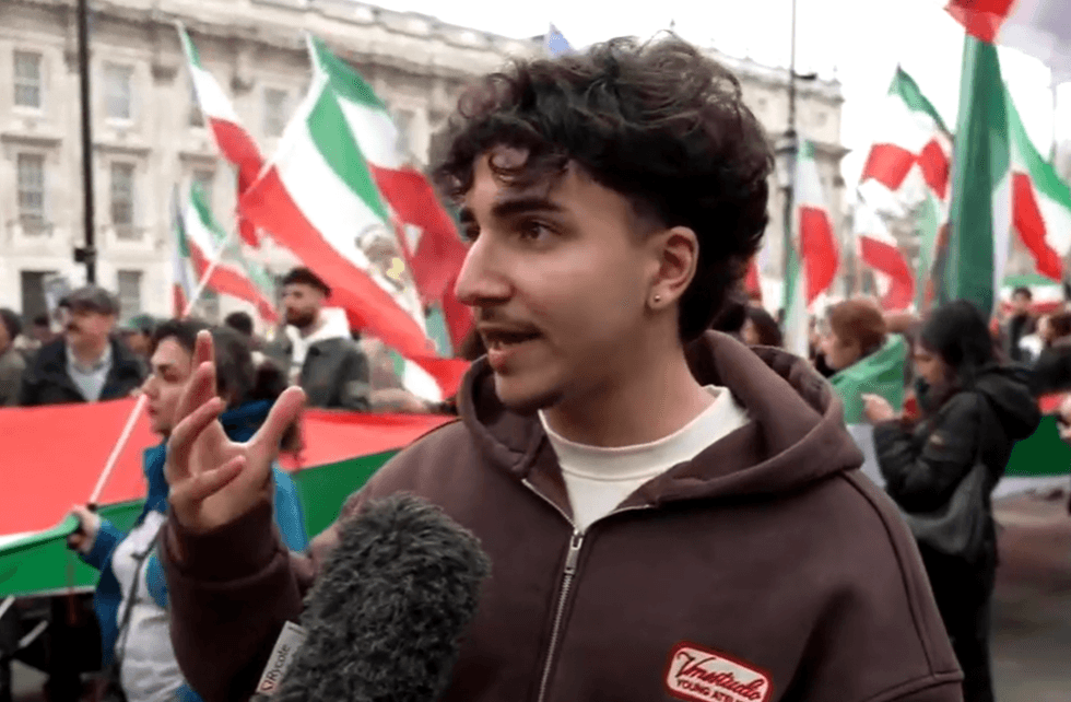 Iranian protester